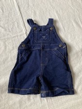 Carters Baby Boy Knit Puppy Short Overalls Size 12 M