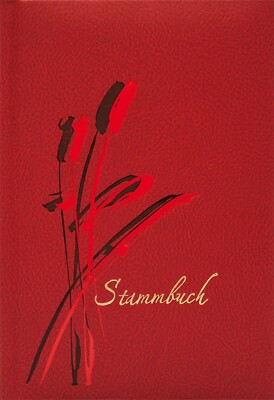 Stammbuch ''ROMINA'', rot, Designfolie, Trauung | Stammbuchformat