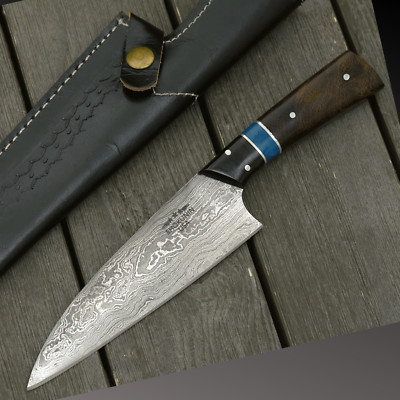 SHOKUNIN USA Damascus Steel Pro Chef Knife - Kitchen Knife 10  With Sheath