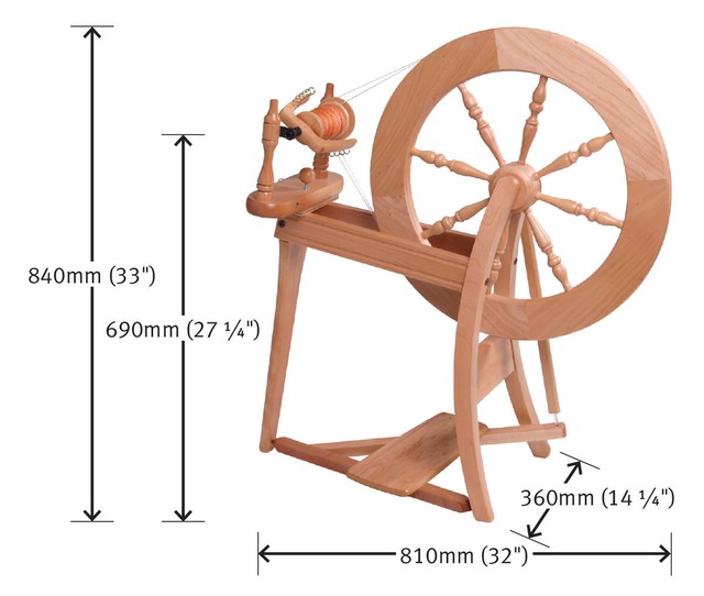 Ashford TRADITIONAL Spinning Wheel Select from Single or Double Drive