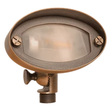 FPB03 Brass Oval LED Directional Floodlight Adjustable Lighting 12V Low Voltage