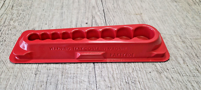 Snap-On ™ Tools RED Magnetic Socket Tray Organizer Submarine Style