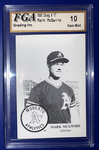 1985 Chong #17  Mark McGwire Rookie RC Modesto