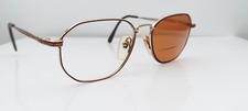Vintage Laura Ashley Elizabeth Brown Gold Oval Metal Sunglasses FRAMES ONLY