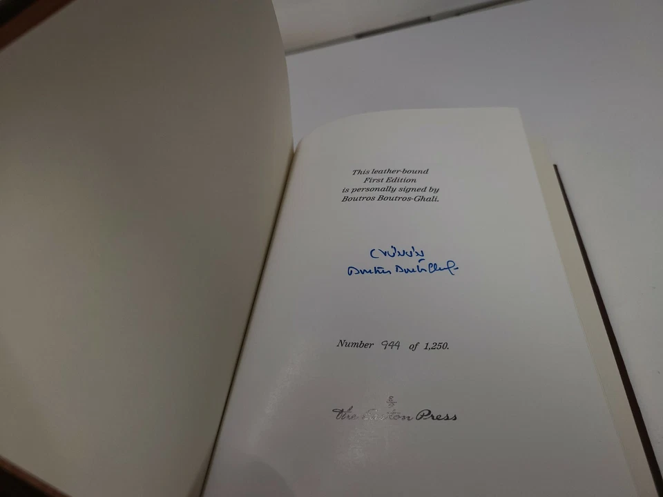 Easton Press Egypt's Road to Jerusalem Boutros Boutros-Ghali 1st ed Signed - Image 4 of 4