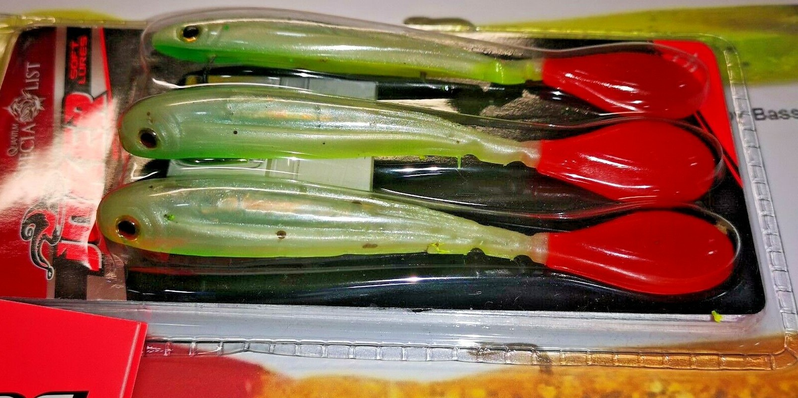 Quantum Joker Rubber Bait LURE 3 pcs Various Size Colour perch pike