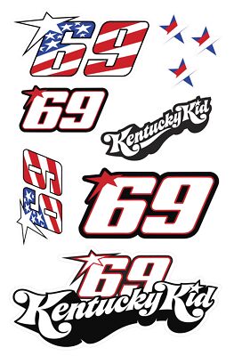 Adesivo Vinile Nicky Hayden 69 Stars And Stripes Flag USA MotoGP - Foto 9