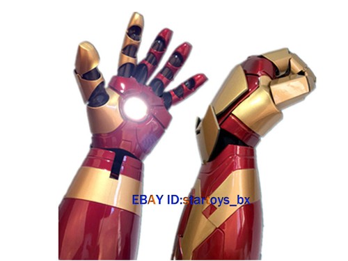 1/1 Iron Man Guantes LED Luz Mano Láser Modelo Figura de Acción para Juguetes de Cosplay - Imagen 8 de 15