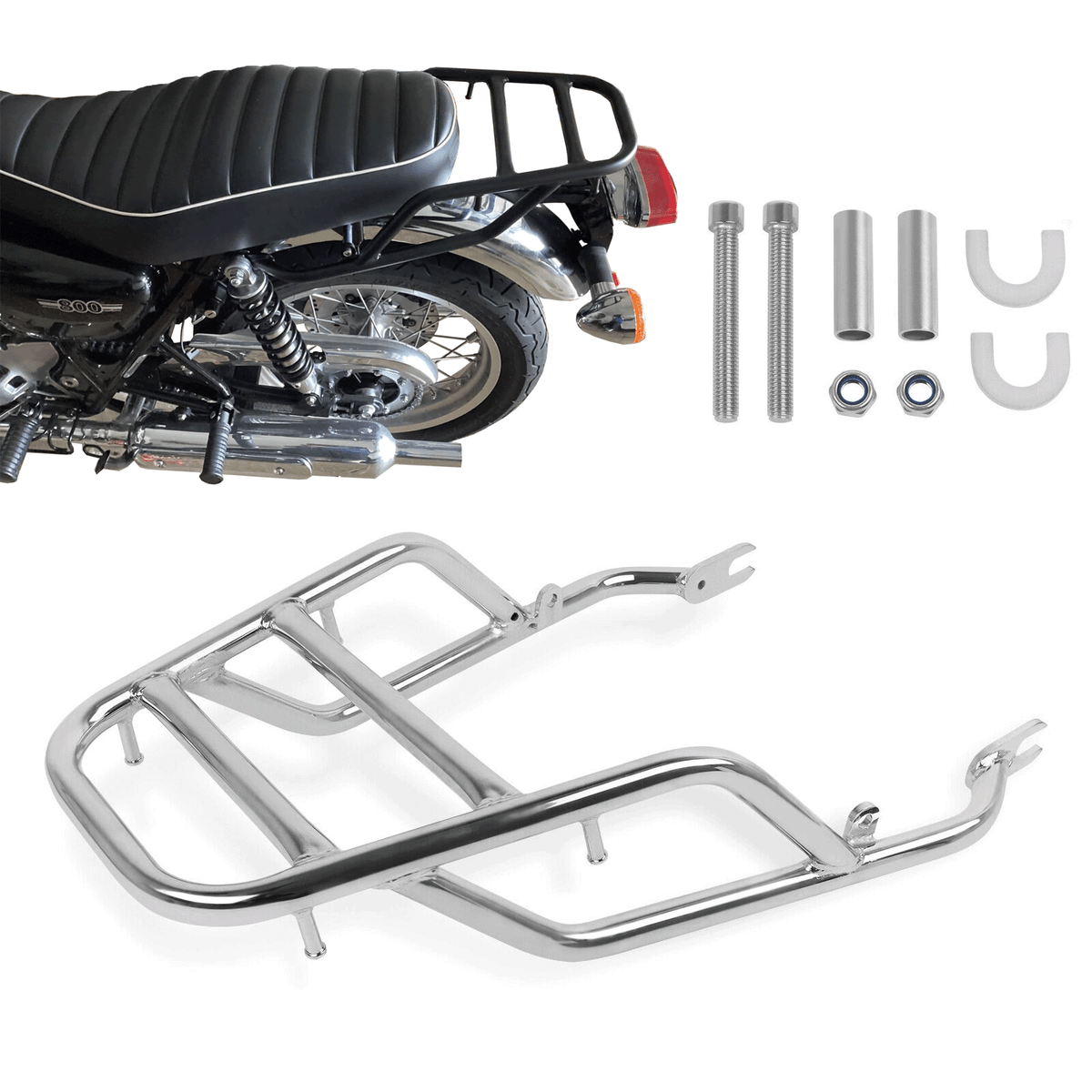 For Kawasaki W800 2020-2023 W400 W650 Luggage Rack Tail Rail Back