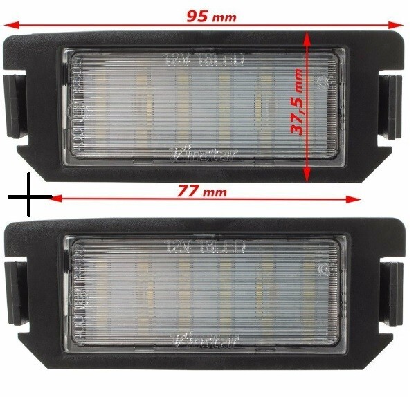 Éclairage plaque immatriculation de rechange pour rénovation phare arrière Hyundai i20 Terracan