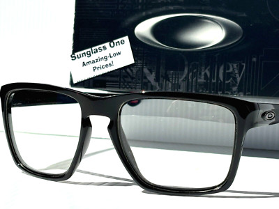 NEW Oakley Sliver XL Designer Sonnenbrille Schwarz Rahmen Klar Linse 9341-05