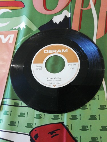 Cat Stevens I Love My Dog / Portobello Road VV Rare German DM.102 7" Ex/NM - Picture 3 of 7