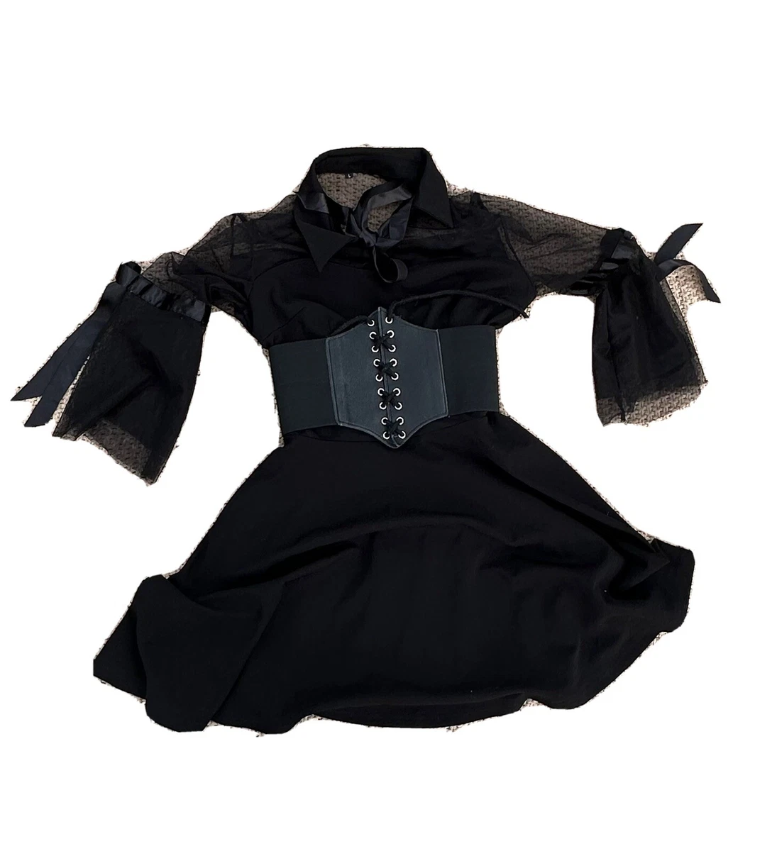 Goth emo Dress W Corset eBay
