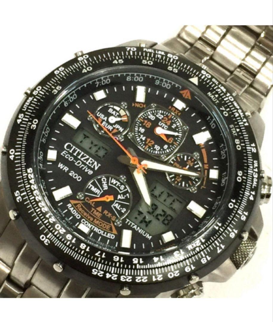 Citizen Promaster JY001050E EcoDrive Skyhawk Titanium Quartz Mens Watch Auth eBay
