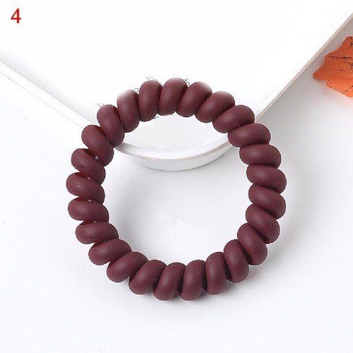 Elastic Hair Rope Telephone Line Wire Hair Ring Seamless Head Rope DIY Headwear - Picture 15 of 25