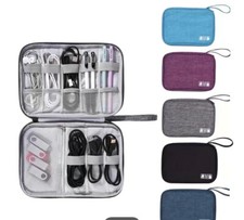 Cable Organizer Bag For Travel Black