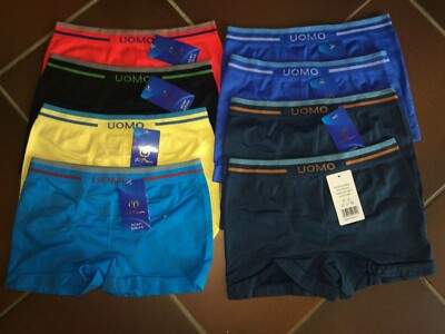 8 Jungen Boxershorts Unterhosen Schlüpfer mehrfarbig Gr. 104-116 von Uomo