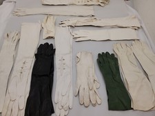 Vintage Kid Glove Gloves Collection 13 Pairs From Germany Italy England Etc. C3