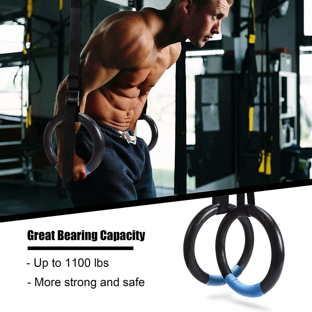 Adjustable pull up rings sale