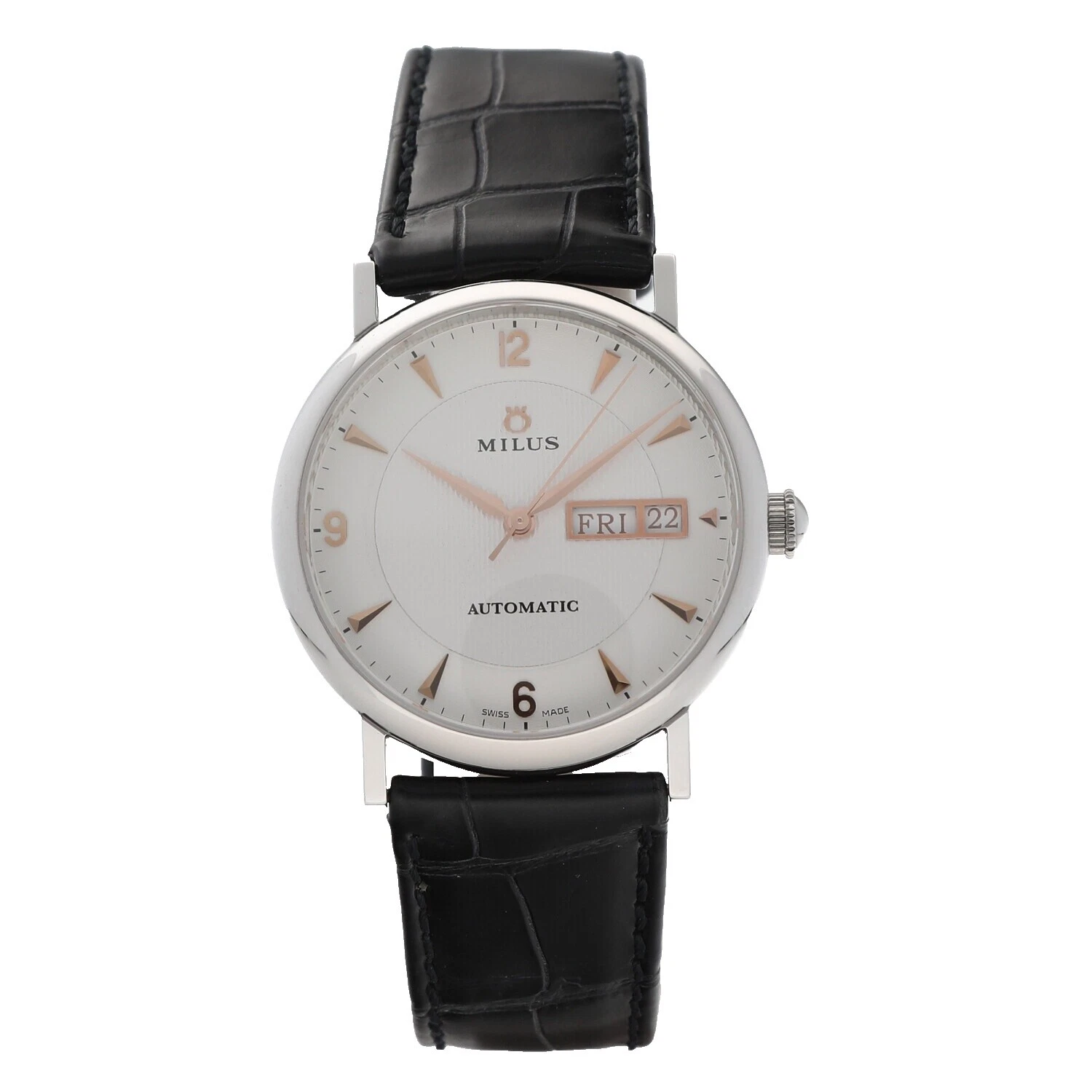 Banda de acero inoxidable Milus Relojes de pulsera