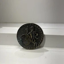 The Great American Buckle Company Vintage Mac Tools Round Belt Buckle