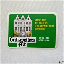 Gatweilers Alt Brauerei Beer Label (BL7)