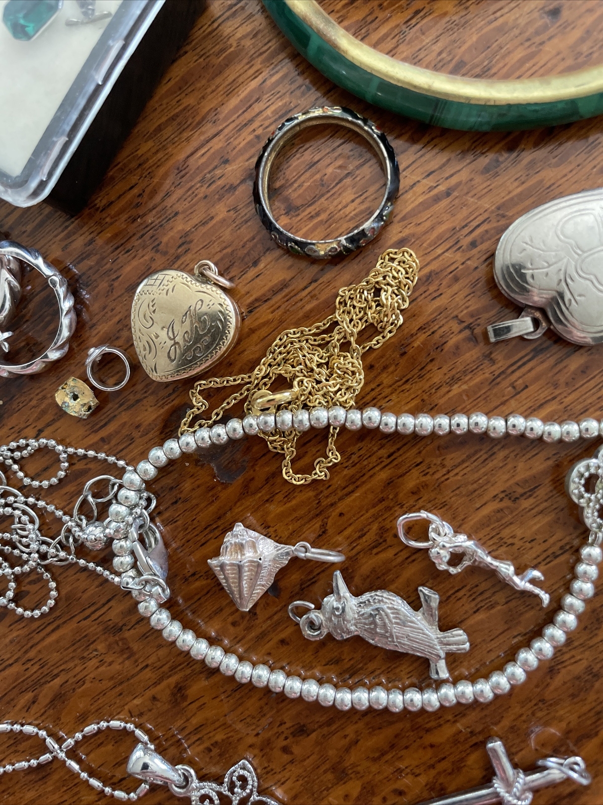 Bulk Lot Vintage Costume Jewellery Plus 9k Gold Sterling Silver Seiko