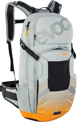 Evoc FR Enduro E-Ride Protector Backpack - 16L, S - Stone/Bright Orange