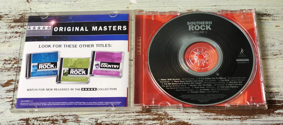NM Southern Rock Volume 1 (2003) Universal Music Enterprises – 440068871-2 CD US Foto 2 de 3