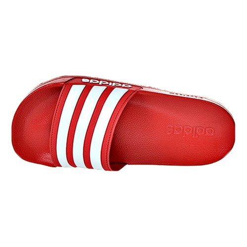 Adidas Adilette Cloudfoam Mens Slides Scarlet-White AQ1705 - Picture 5 of 6