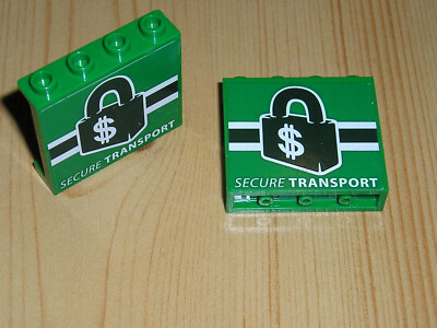 Lego 2 x Panel  60581 gün Aufkleber Secure Transport Konvolut (O  24 2 )