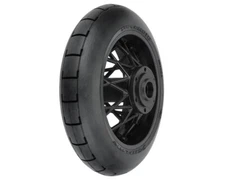 Pro Line 1022310 1/4 Supermoto Motorcycle Rear Tire Pre-Mounted Black S3 HH