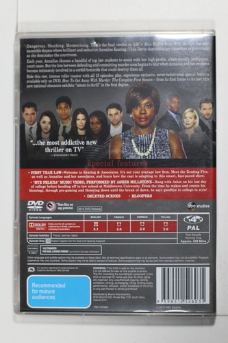 How To Get Away With Murder : Season 1 (DVD, 2014) - Picture 2 of 2