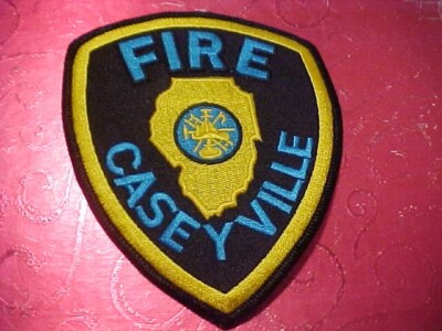 CASEYVILLE ILLINOIS FIRE DEPARTMENT PATCH SHOULDER SIZE UNUSED | eBay