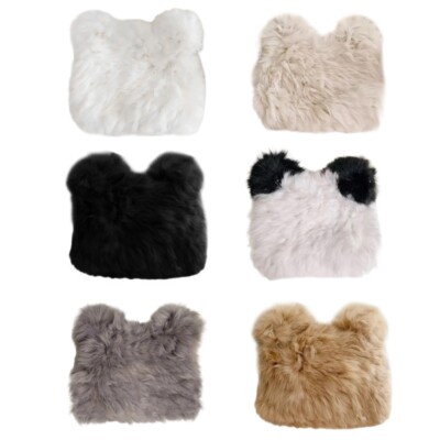 Rabbits Furs Hat Student Styles Hat Autumn Winter Hat Outdoor Activity Hat