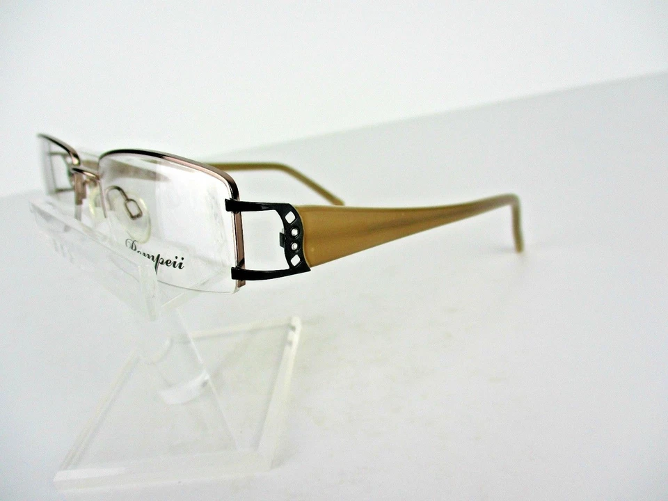 Gafas Pompeya 439 (BR) marrón con templos beige 52 x 16 135 mm marcos de gafas Foto 4 de 4