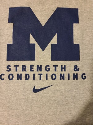 Michigan Wolverines Football Team Strength and Conditioning Nike XXXL T New 