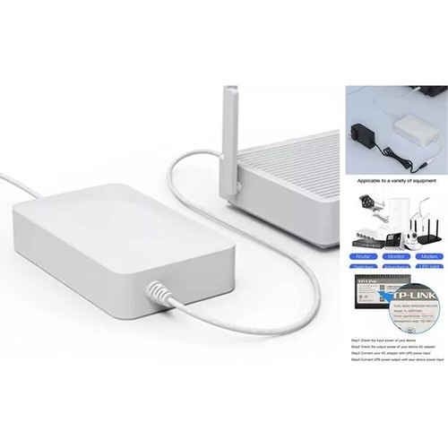 Mini UPS Battery Backup with 4 DC Output Interface, DC 12V/2A 20000mAh Home - 第 8/15 張圖片