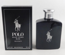 POLO BLACK Cologne Perfume Ralph Lauren 4.2 Oz 125 ml EDT Spray Men SEALED BOX