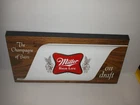 Miller High Life, Champagne of Beers vintage wall sign 3-D style, plastic 13x6x2