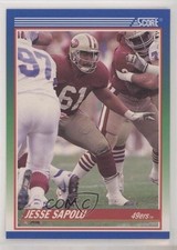 1990 Score Jesse Sapolu #424 0h1