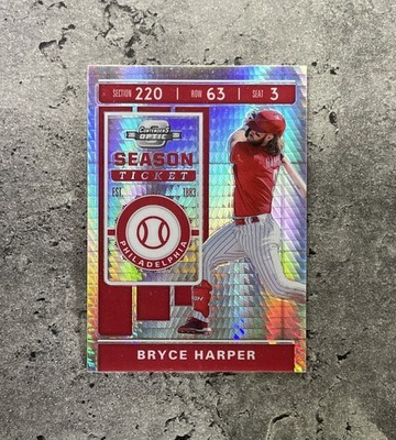 2020 Panini Chronicles Contenders Optic Bryce Harper #16 Hyper Prizm /299