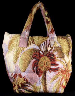 DRIES VAN NOTEN 2023 NWT Multicolor Palm Woven Cotton Tapestry Tote Bag