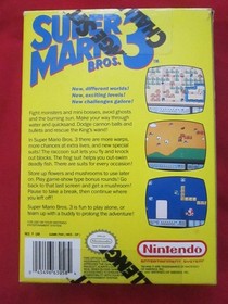 Super Mario Bros. 3 (Nintendo NES, 1990) CIB set sfida completo