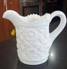 Vintage fostoria winburn pitcher white milk glass