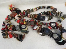 1.55 Lb Buttons Lot Various Sizes Shapes Colors and Materials Clean