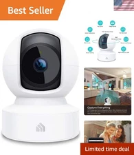 Kasa Indoor Smart Security Camera, 1080p HD Pan/Tilt with Night Vision & Audio