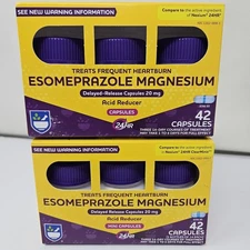Lot of 2 Rite Aid Esomeprazole Magnesium - Acid Reducer, 20 mg - Exp. 05-06/2026