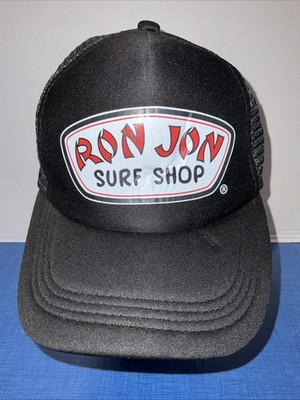 Ron Jon Surf Shop Trucker Hat Black Mens OSFM Snapback Foam Front