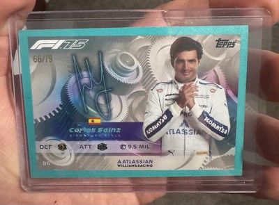 Topps F1 Turbo Attax 2025 Carlos Sainz #86 Signature Style And #333 Both /79